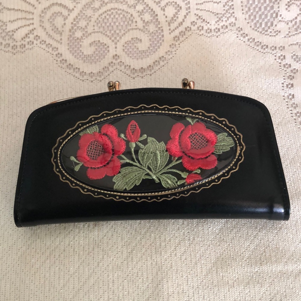 Vintage 1950s Originals Wallet with Flowers